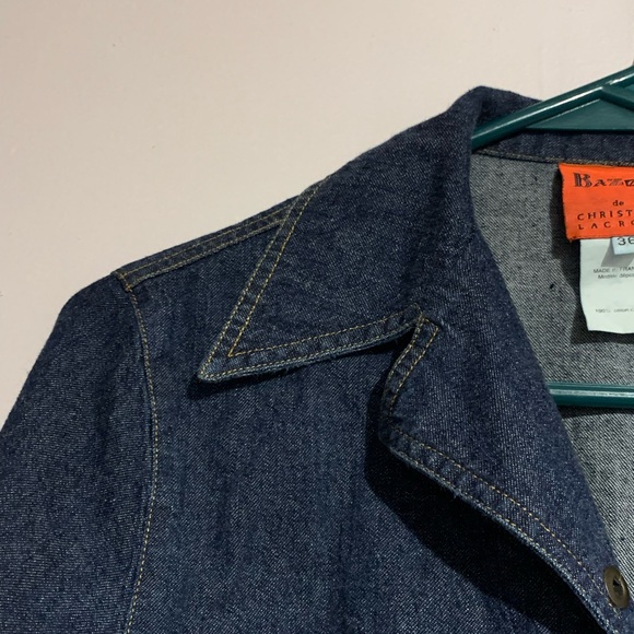 Christian Lacroix Bazaar Jean Western Button Down Designer 36 - Picture 6 of 9